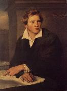 Franz Xaver Winterhalter Portrait of a Young Architect oil on canvas
